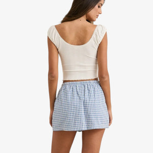 Rhythm Lola Check Skort - Blue