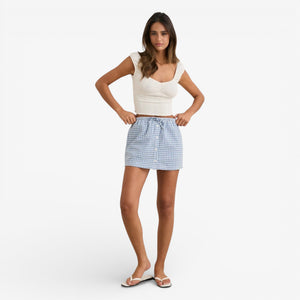 Rhythm Lola Check Skort - Blue