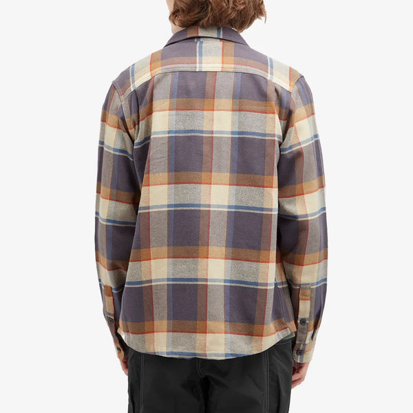 Patagonia Men's Organic Cotton Fjord Flannel LS Shirt - Sunrise Ride : Forge Grey