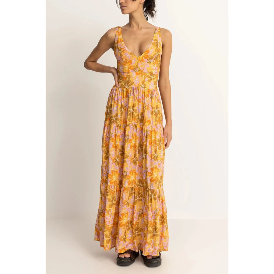 Rhythm Mahana Floral Tiered Maxi Dress