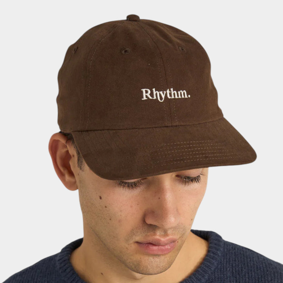 Rhythm Essential Brushed Twill Cap - Vintage Brown