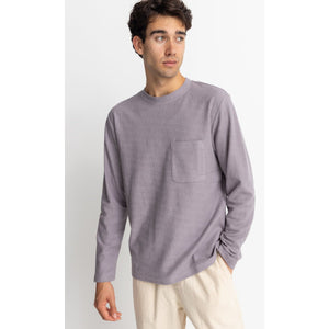 Rhythm Men's Vintage Terry Long Sleeve T-Shirt - Taro