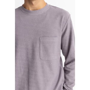 Rhythm Men's Vintage Terry Long Sleeve T-Shirt - Taro
