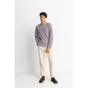 Rhythm Men's Vintage Terry Long Sleeve T-Shirt - Taro