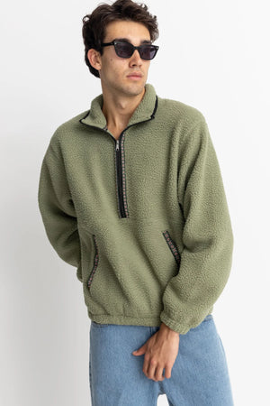 Rhythm Men's Sherpa Pullover - Sage