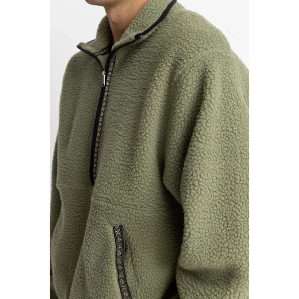 Rhythm Men's Sherpa Pullover - Sage