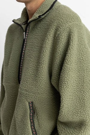 Rhythm Men's Sherpa Pullover - Sage