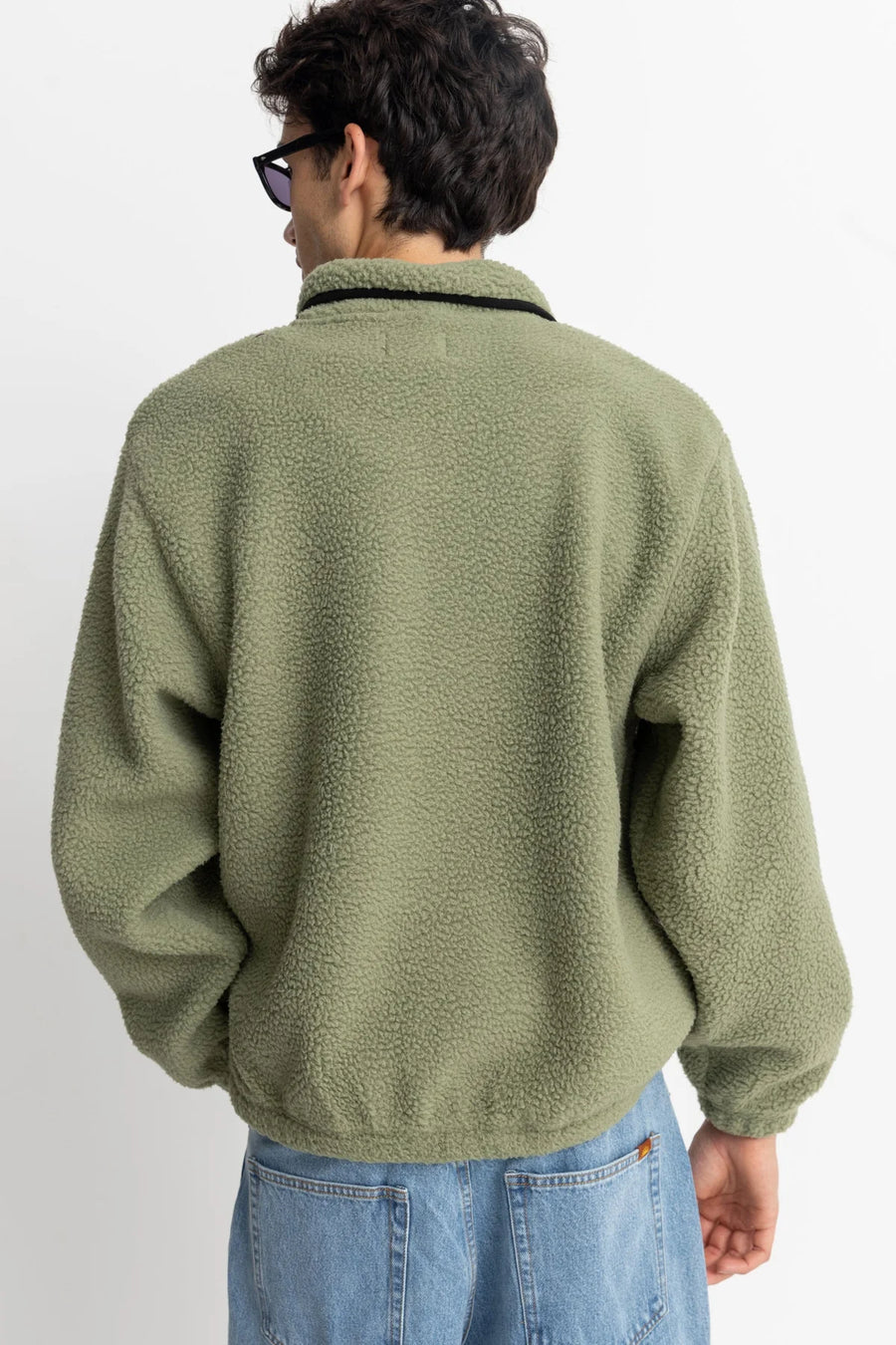 Rhythm Men's Sherpa Pullover - Sage