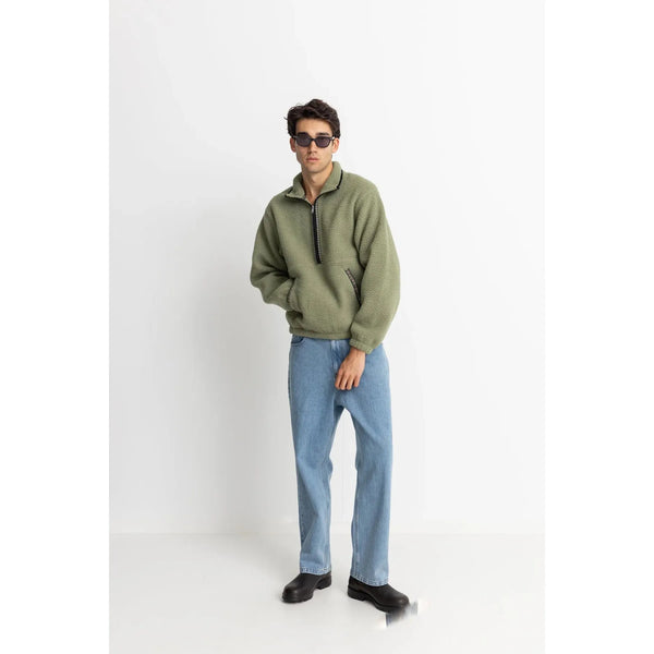 Rhythm Men's Sherpa Pullover - Sage