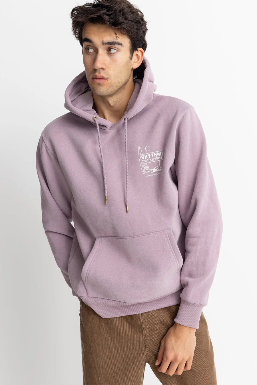 Rhythm Men's Lull Fleece Hoodie - Taro