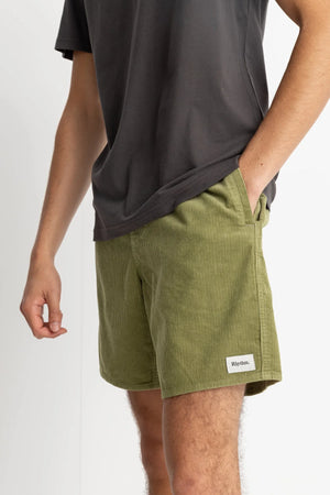 Rhythm Men's Cord Jam Shorts - Pistachio