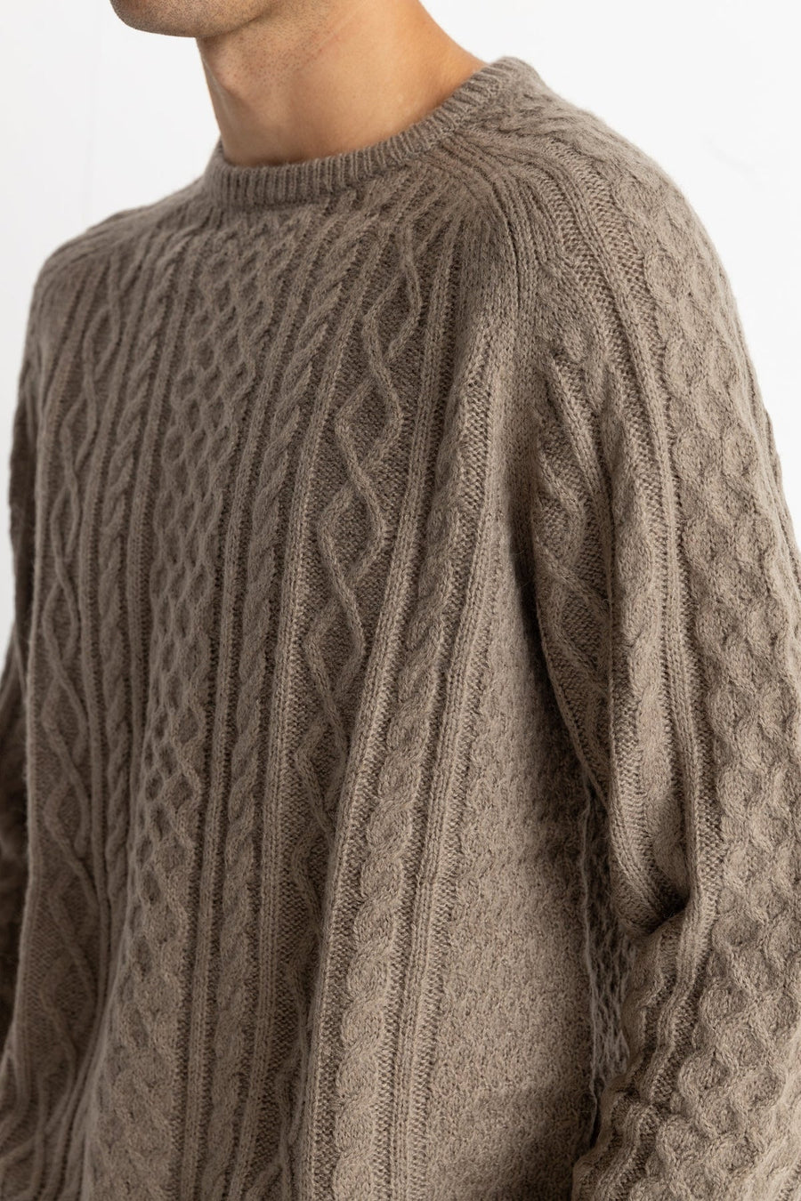 Rhythm MOHAIR FISHERMAN's KNIT Jumper - Sand