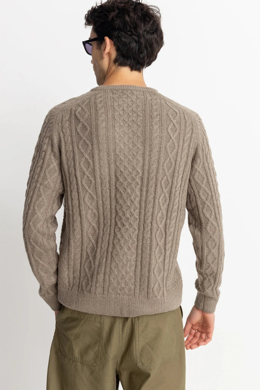 Rhythm MOHAIR FISHERMAN's KNIT Jumper - Sand