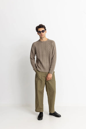 Rhythm MOHAIR FISHERMAN's KNIT Jumper - Sand