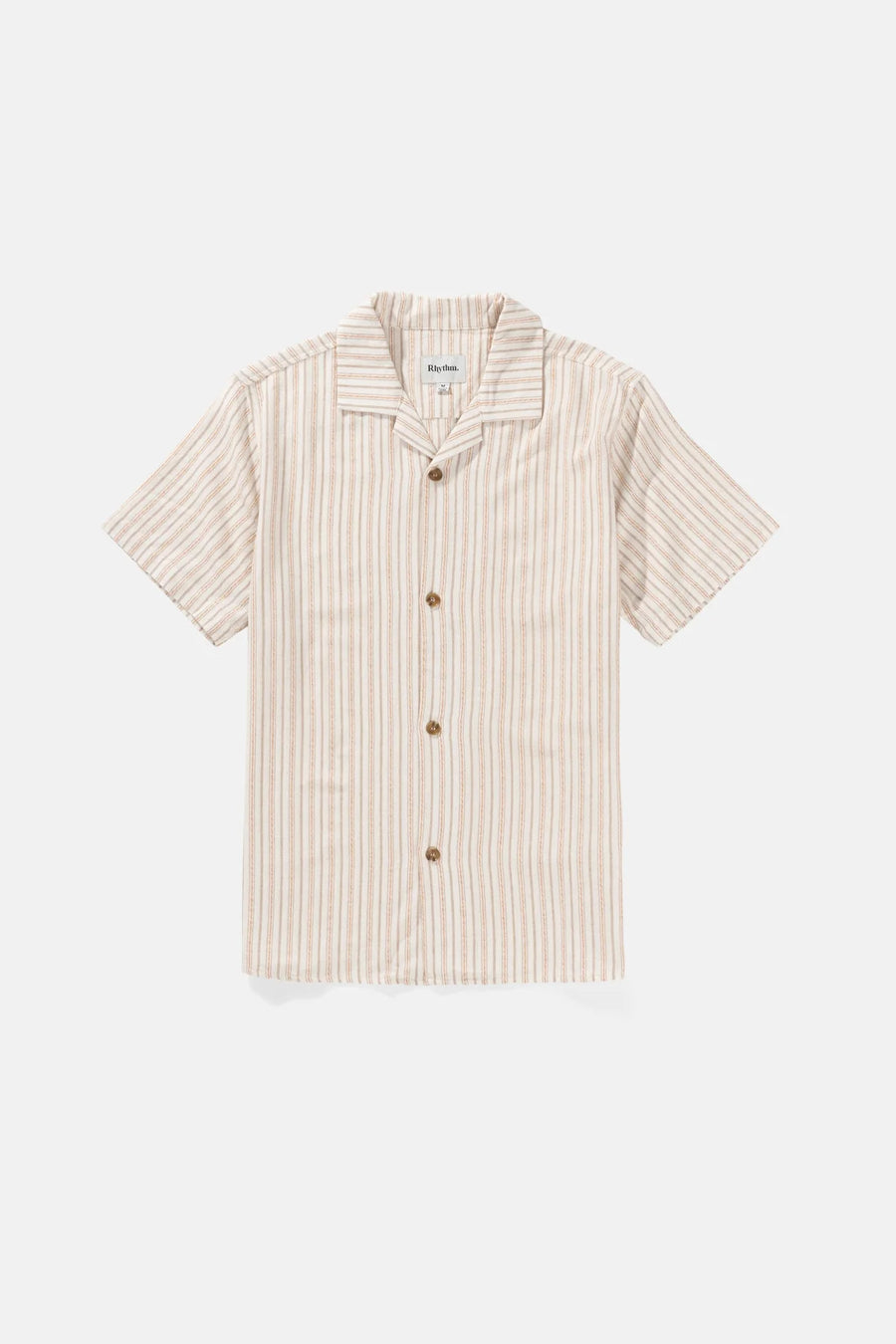 Rhythm Vacation Stripe Shortsleeved Shirt - Natural