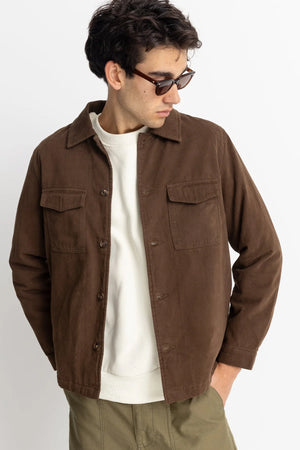 Rhythm Men's Insulated Overshirt - Chocolate