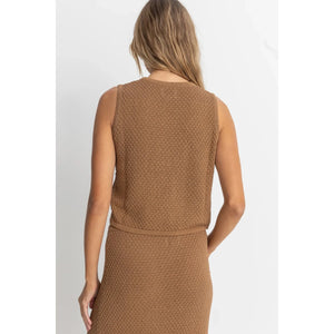Rhythm Women's Jossie Knit Vest - Chocolate