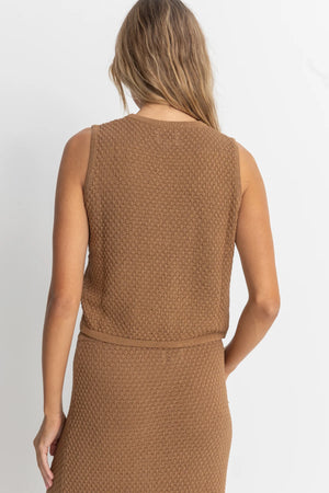 Rhythm Women's Jossie Knit Vest - Chocolate