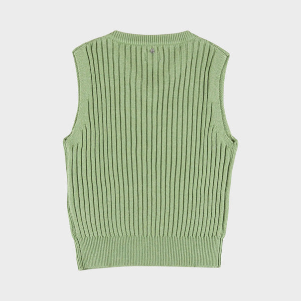 Rhythm Shell Beach Sweater Vest - Sage