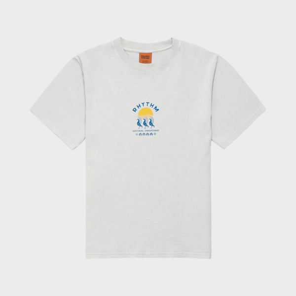 Rhythm Men's Natural Vibrations Vintage Short sleeve T-Shirt - Stone