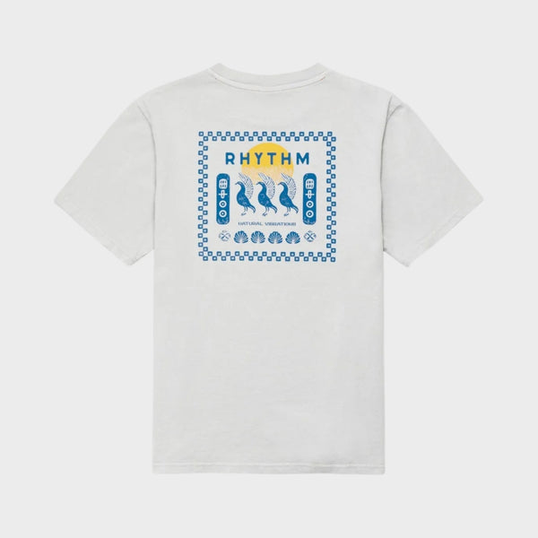 Rhythm Men's Natural Vibrations Vintage Short sleeve T-Shirt - Stone