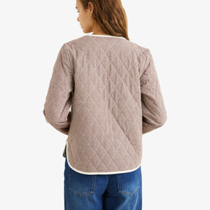 Rhythm London Check Reversible Quilted Jacket - Chocolate