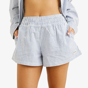 Rhythm Vista Stripe Beach Short - Blue