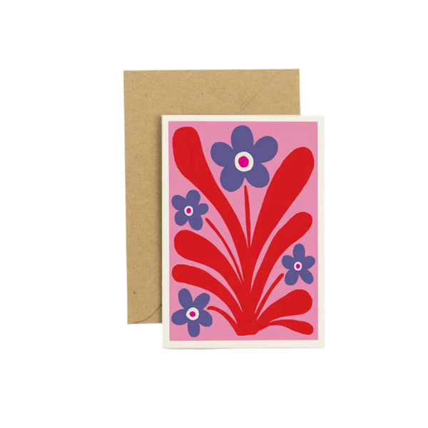 Wald Greeting Card - Blumen Pop