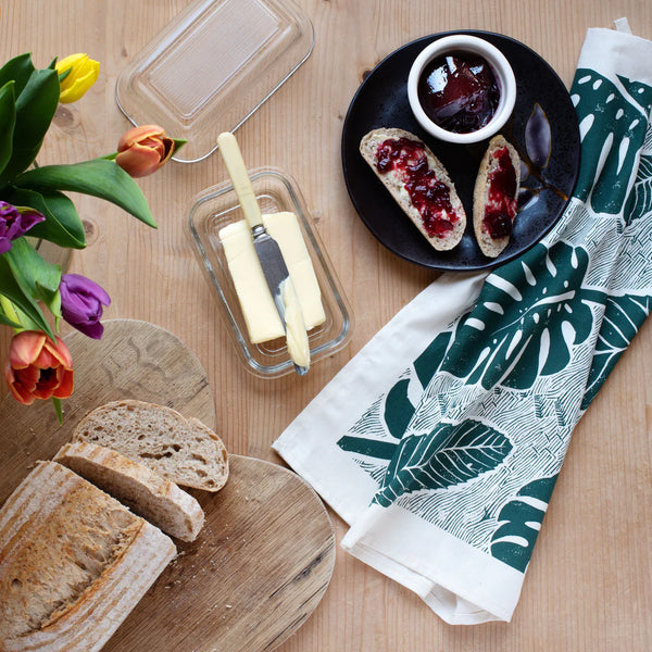 Wald Tea Towel - Monstera Leaf