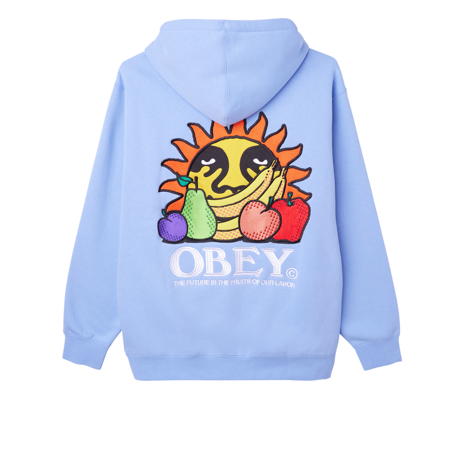 OBEY The Future Is The Fruits Of Our Labor Hooded Sweatshirt - Hydrangea