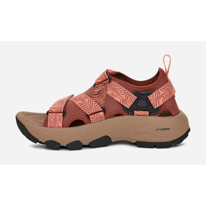 Teva Women's Grandview Max Sandal - Mahogany/ Blooming Dahlia