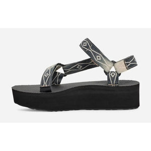Teva Women's Flatform Universal Sunscape - Waterless Black / Cream