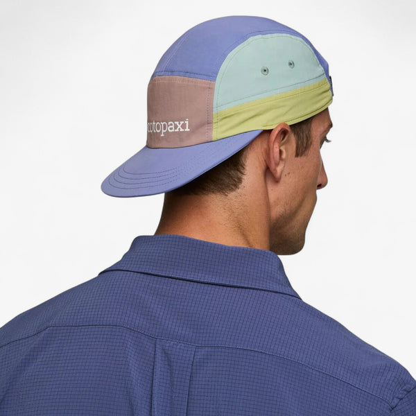 Cotopaxi Tech 5-Panel Hat - Reishi and Blue Smoke