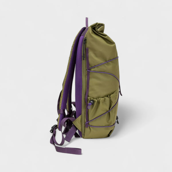 Elliker Dayle Roll Top Backpack - Khaki