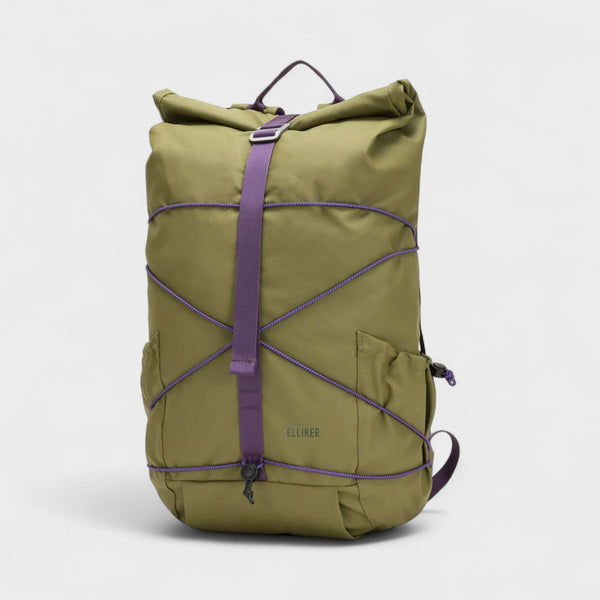 Elliker Dayle Roll Top Backpack - Khaki