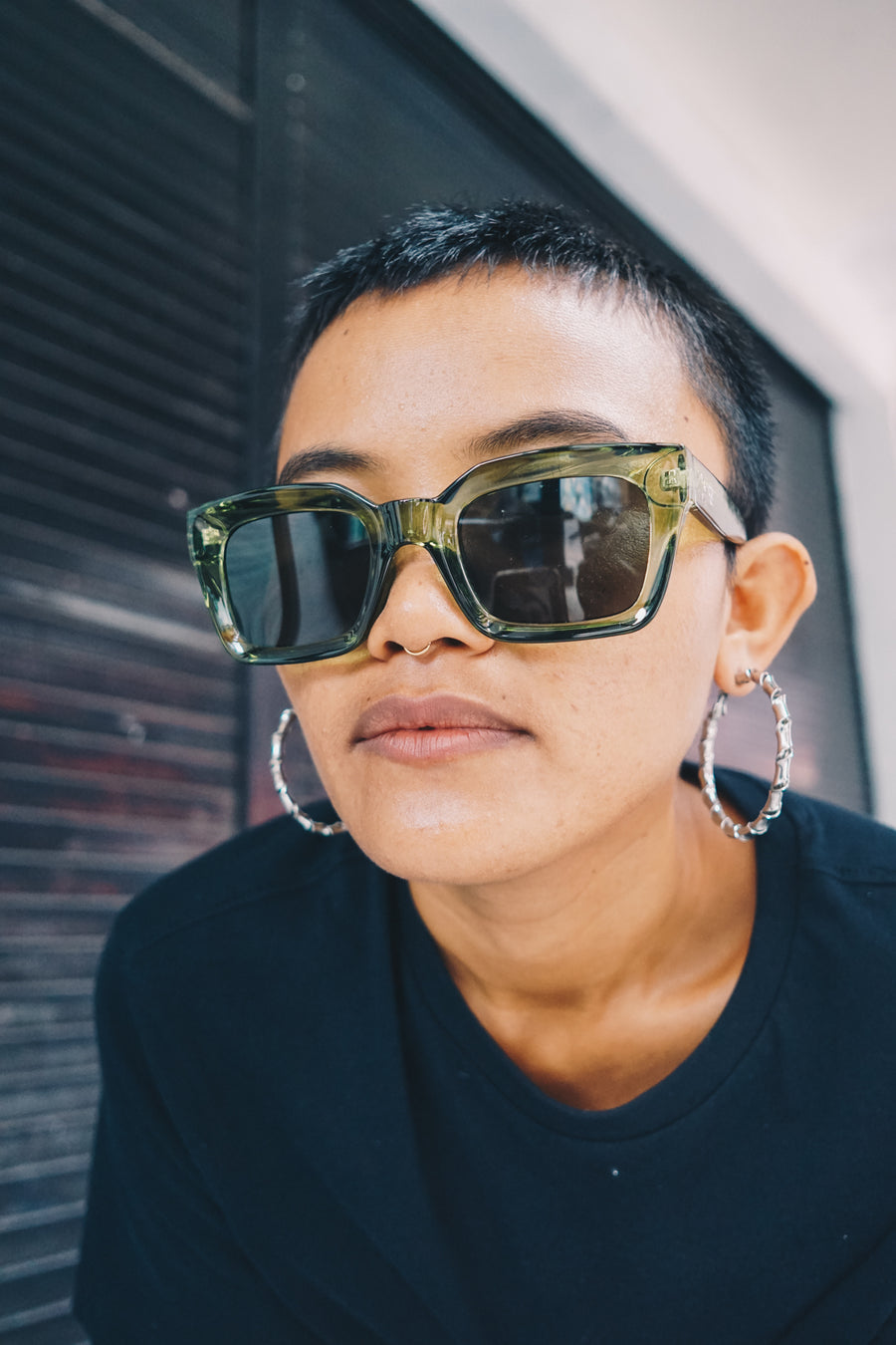 CHPO 'Anna' Sunglasses - Green