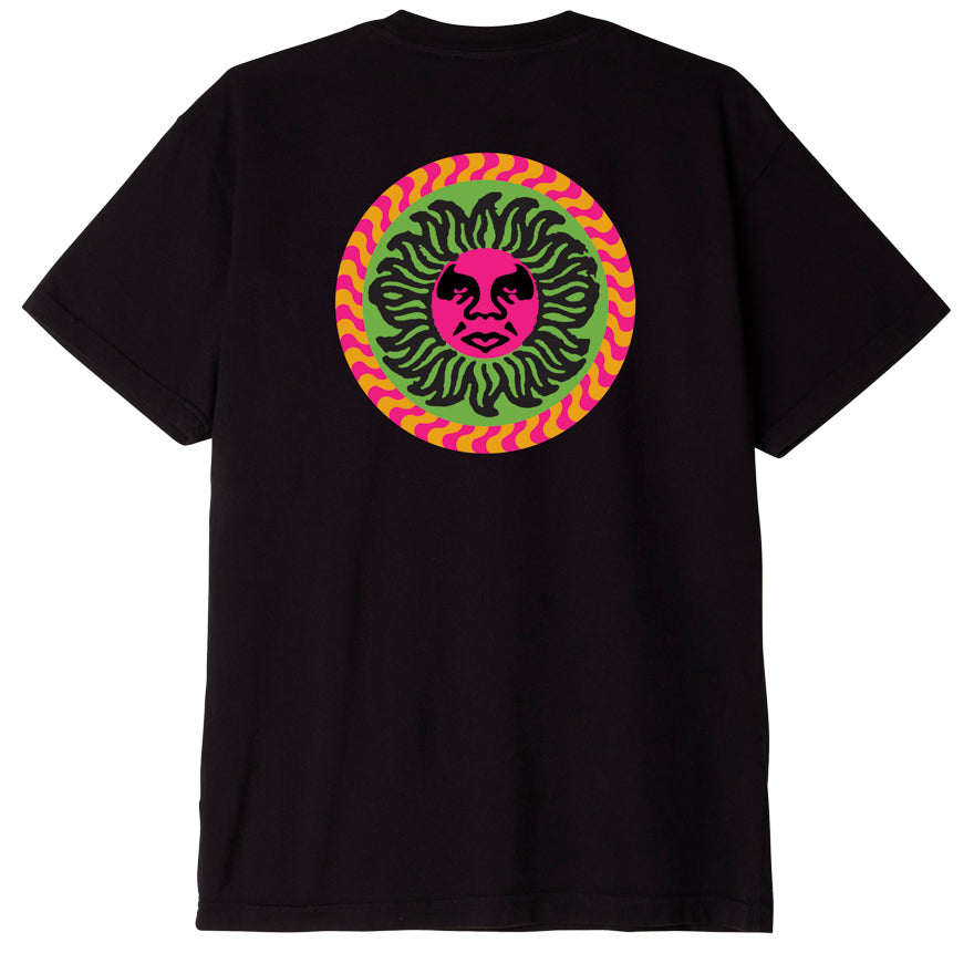 Obey Sun Organic T-Shirt - Faded Black