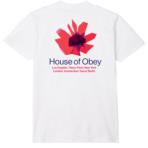 OBEY House Of Obey Floral T-Shirt - White