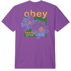 OBEY Seeds Grow T-Shirt - Dewberry