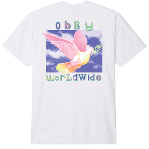OBEY Dove Of Peace T-Shirt - White