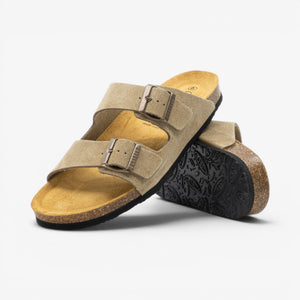 Plakton Barna Mens Sandal - Ceniza Serraje Top
