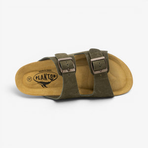 Plakton Beta Womens Sandal - Militar Serraje Top