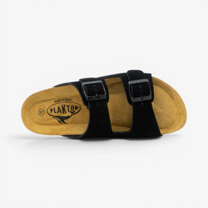 Plakton Beta Womens Sandal - Negro Serraje Top