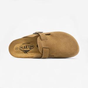 Plakton Blogg Womens Clog - Tostado Afelpado Grueso