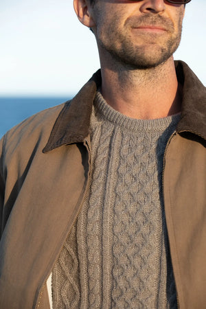 Rhythm MOHAIR FISHERMAN's KNIT Jumper - Sand