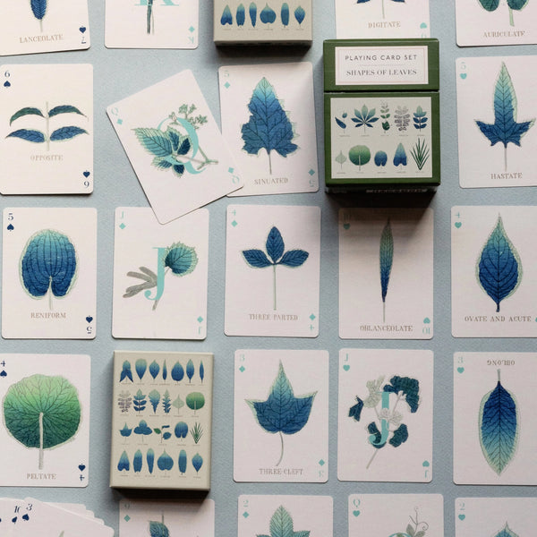 Roomytown Playing Cards - Set of Two Decks - Shapes of Leaves
