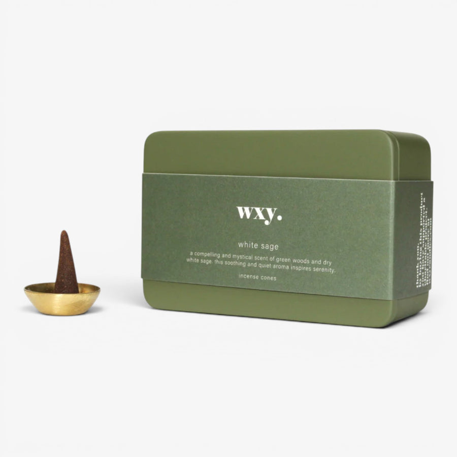 WXY Incense Cone Box - White Sage