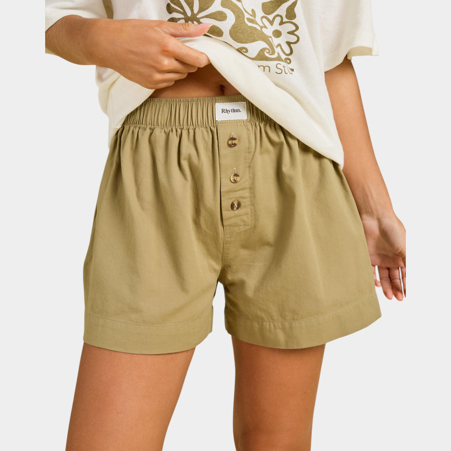 Rhythm Women's Desi Boxer Shorts - Sage
