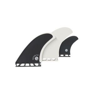 Captain Fin 'Twin + Trailer' Surfboard Fins - Black (Futures)
