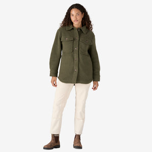 Patagonia Women's Retro Pile Shacket - Pine Needle Green